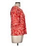 CeCe Floral Red 3/4 Sleeve Blouse Size M - photo 4