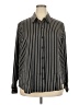Old Navy 100% Polyester Stripes Black Long Sleeve Blouse Size XXL - photo 1