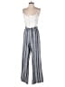 Bailey Blue Stripes White Jumpsuit Size S - photo 1