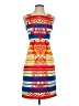 Tabitha 100% Cotton Graphic Blue Casual Dress Size 0 - photo 1