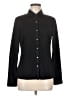 J. McLaughlin Black Long Sleeve Button-Down Shirt Size M - photo 1