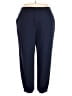 Unbranded 100% Polyester Solid Blue Casual Pants Size 4X - photo 1