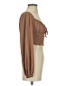 Shein Brown Long Sleeve Blouse Size 2 - photo 4