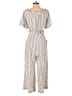 BCBGMAXAZRIA Stripes Ivory Jumpsuit Size S - photo 2