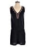 Gap 100% Linen Hearts Black Romper Size XS - photo 1