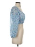 Japna 100% Polyester Blue 3/4 Sleeve Blouse Size XS - photo 4