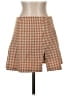 Shein Checkered-gingham Brown Casual Skirt Size S - photo 1