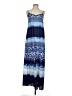Ann Taylor 100% Polyester Tie-dye Blue Casual Dress Size 2 - photo 1