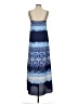 Ann Taylor 100% Polyester Tie-dye Blue Casual Dress Size 2 - photo 2