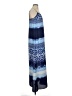 Ann Taylor 100% Polyester Tie-dye Blue Casual Dress Size 2 - photo 4
