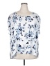 Tyler Boe 100% Polyester Blue Short Sleeve Blouse Size 2X - photo 1
