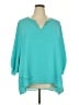 Karen Kane 100% Polyester Teal 3/4 Sleeve Blouse Size 3X - photo 1