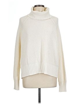Madewell Eastbrook Turtleneck Cross-Back Sweater in Cotton-Merino Yarn