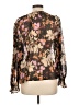 Ann Taylor LOFT Brown Long Sleeve Blouse Size L - photo 2