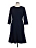 Andrew Marc Solid Blue Casual Dress Size 12 - photo 1