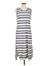 Matty M Stripes Blue Casual Dress Size L - photo 1