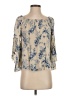 Fab'rik Blue Ivory 3/4 Sleeve Blouse Size S (estimated) - photo 1