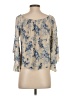 Fab'rik Blue Ivory 3/4 Sleeve Blouse Size S (estimated) - photo 2