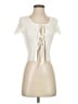 Unbranded Ivory Short Sleeve Top Size S - photo 1