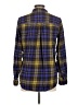 Express Plaid Purple Long Sleeve Button-Down Shirt Size M - photo 2