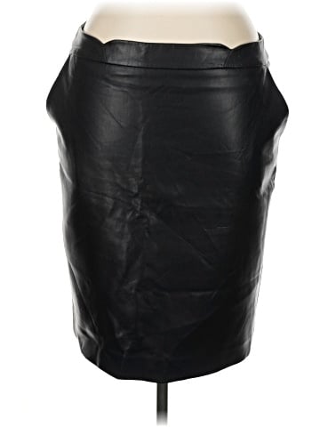 DKNY Faux Leather Skirt (view 1)