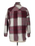 Anna-kaci 100% Polyester Plaid Burgundy Long Sleeve Blouse Size M - photo 2