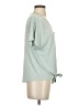 Clique Green Short Sleeve Blouse Size S - photo 4