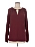 MICHAEL Michael Kors 100% Polyester Burgundy Long Sleeve Blouse Size M - photo 1