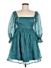 Thirty/Thirty 100% Polyester Teal Cocktail Dress Size M - photo 1
