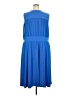 Lane Bryant Solid Blue Casual Dress Size 26 - 28 Plus - photo 2