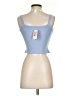 Pink Rose Blue Tube Top Size S - photo 2