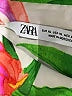 Zara 100% Polyester Floral Green Long Sleeve Blouse Size XL - photo 7