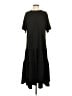 Friful Solid Black Casual Dress Size S - photo 1