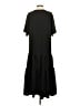 Friful Solid Black Casual Dress Size S - photo 2