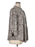 New Directions Animal Print Gray 3/4 Sleeve Blouse Size 1X - photo 4