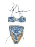J.Crew Paisley Blue Two Piece Swimsuit Size XS - photo 1
