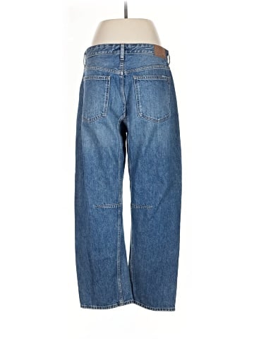 Madewell The Darted Barrel-Leg Jean in Irmo Wash (view 2)
