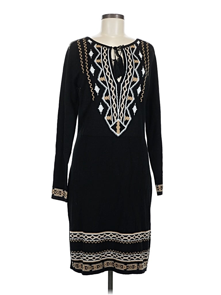 Pre-owned Hale Bob Casual Dress In Black
