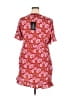 PrettyLittleThing 100% Polyester Red Casual Dress Size 12 - photo 2
