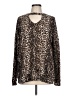 Cherish Animal Print Brown Pullover Sweater Size L - photo 1