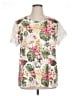 Unbranded Tropical White Short Sleeve Blouse Size 2X - photo 1