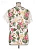 Unbranded Tropical White Short Sleeve Blouse Size 2X - photo 2