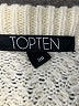 TOPTEN Chevron-herringbone Ivory Pullover Sweater Size S - photo 7