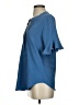 Blooming Jelly Blue Short Sleeve Blouse Size S - photo 5