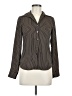 Unbranded Stripes Brown Long Sleeve Blouse Size EU 54 / US 24 - photo 1
