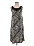White Stag Graphic Silver Cocktail Dress Size S - photo 1