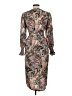 Unbranded 100% Polyester Print Brown Cocktail Dress Size L - photo 2