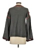 THML 100% Cotton Gray Long Sleeve Blouse Size XS - photo 2