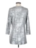 JM Collection Metallic Silver 3/4 Sleeve Top Size S - photo 2