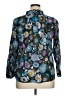 Talbots 100% Cotton Floral Teal Long Sleeve Blouse Size 1X - photo 2